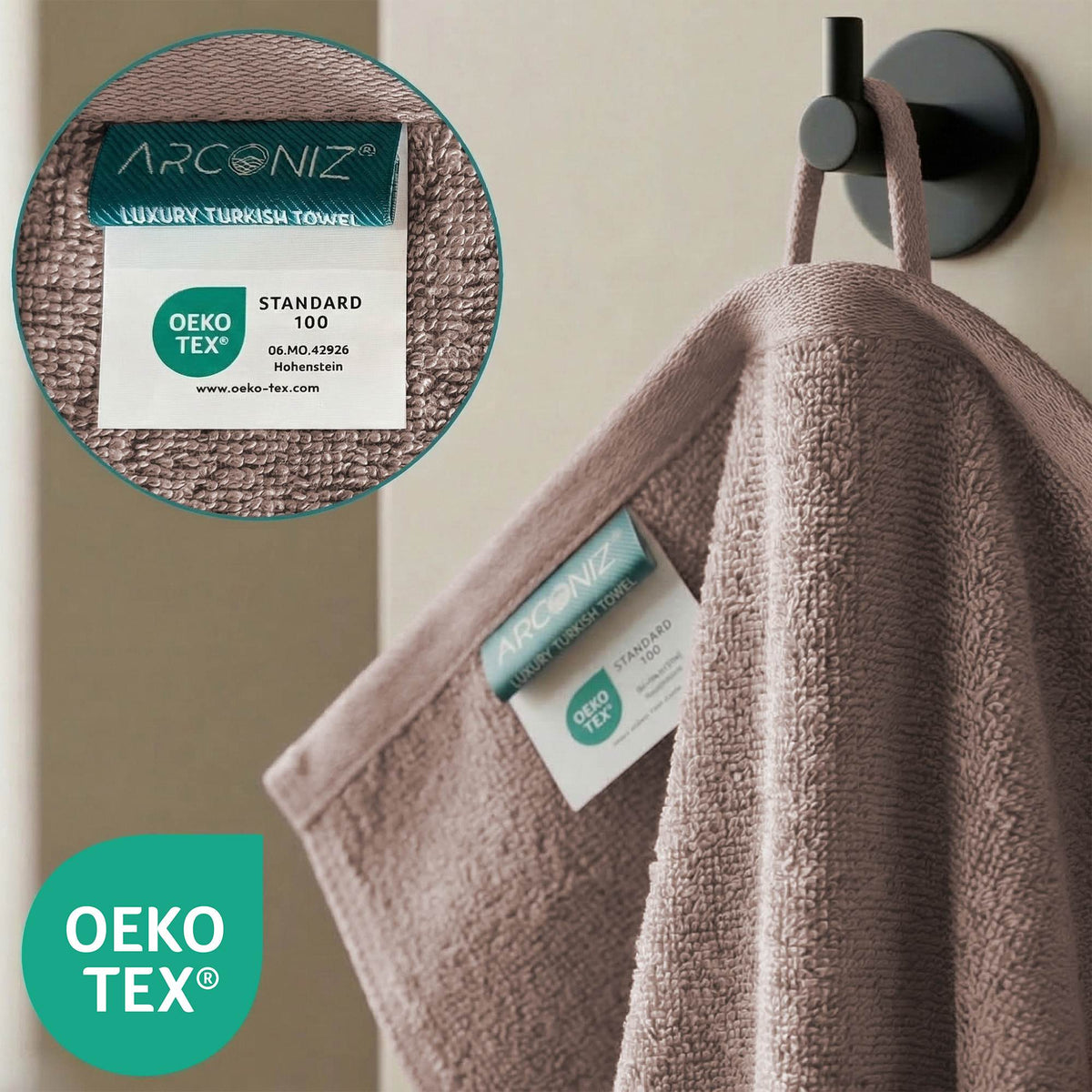 Taupe Luxury Turkish Cotton Towel Set