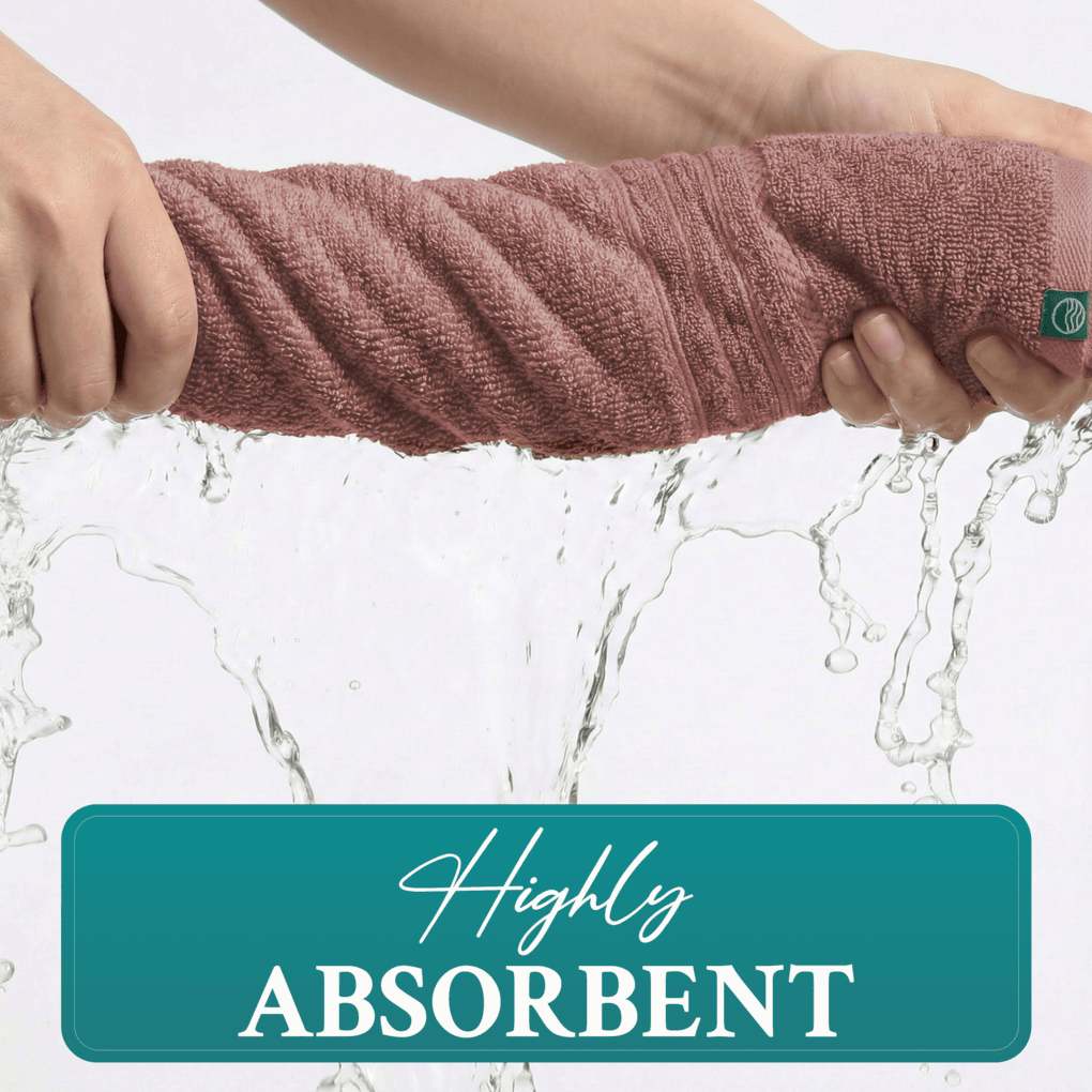 Dusty Rose Luxury Turkish Cotton Towel Set