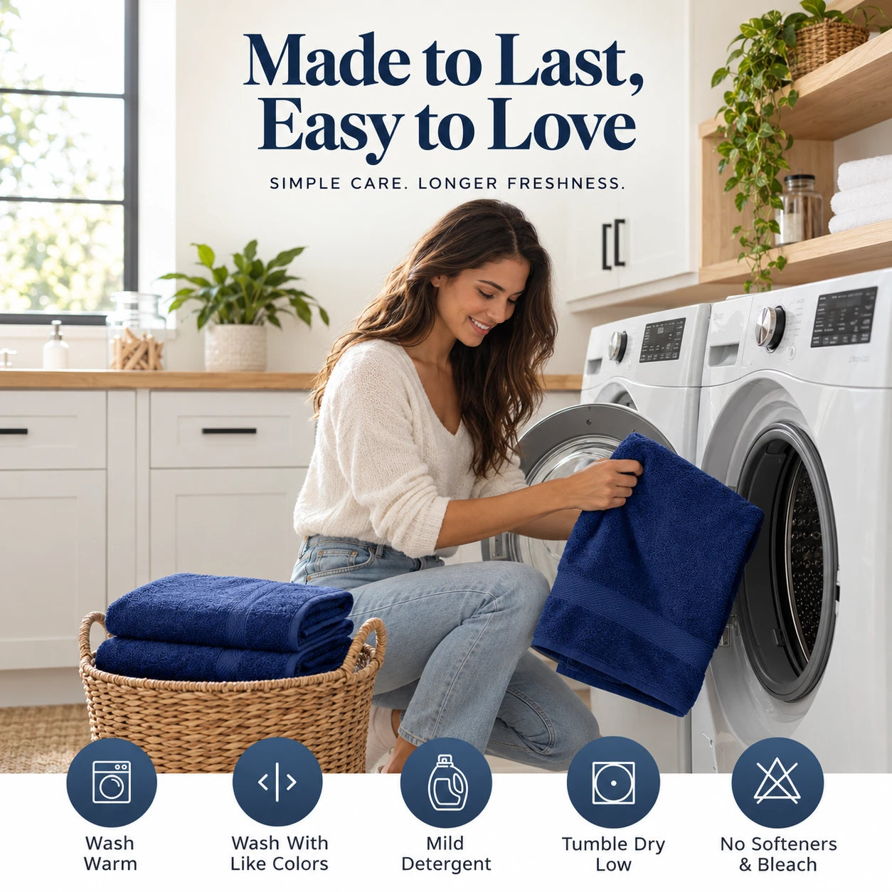 16 Piece Luxury Towel Set - 100% Turkish Cotton, Quick Dry