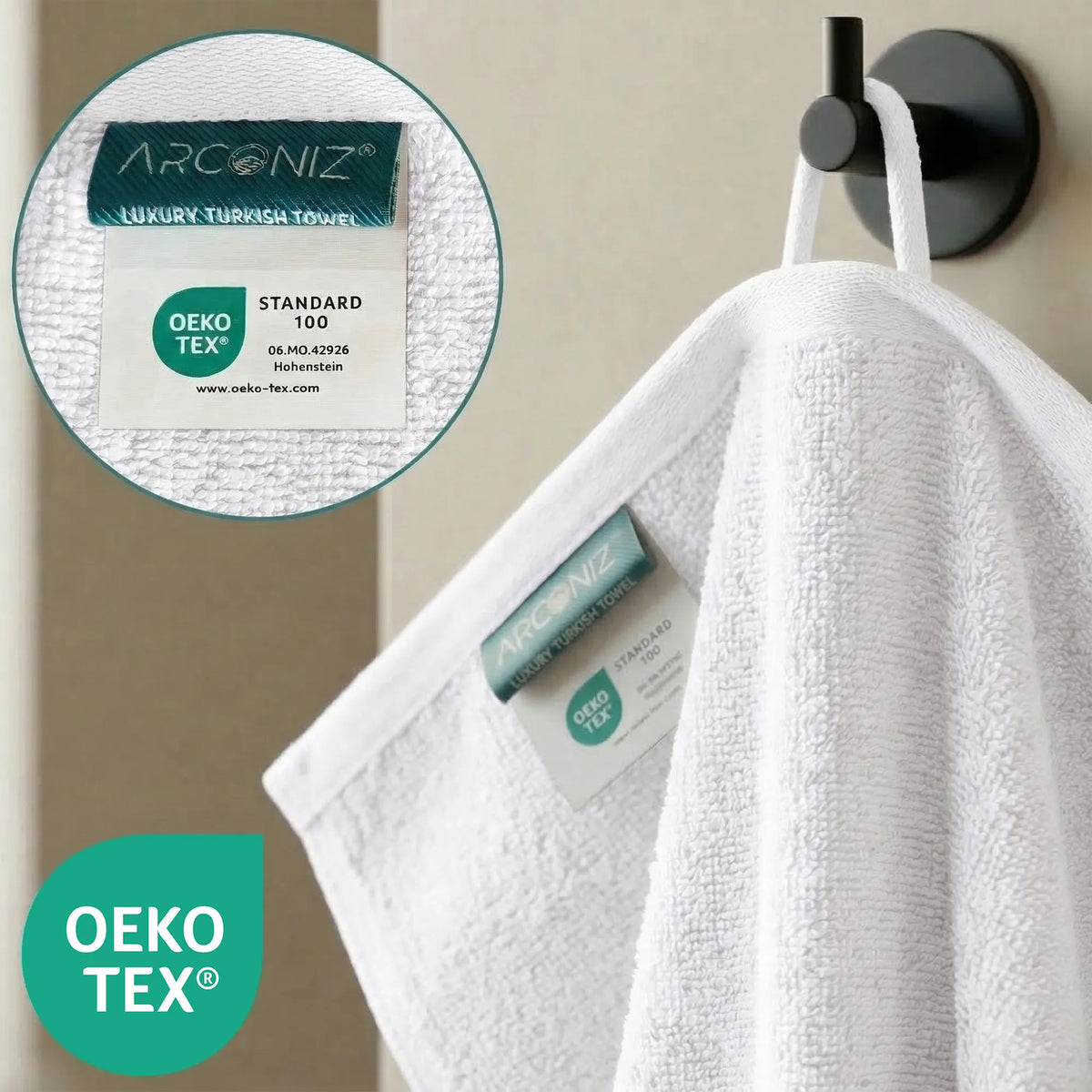 White Luxury Turkish Cotton Towel Set