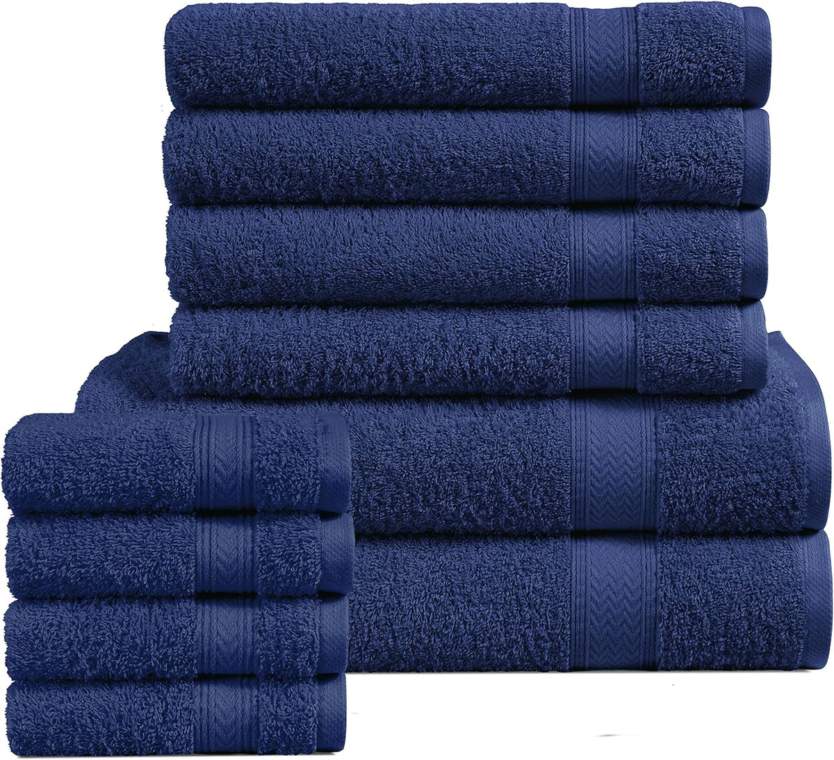 16 Piece Luxury Towel Set - 100% Turkish Cotton, Quick Dry